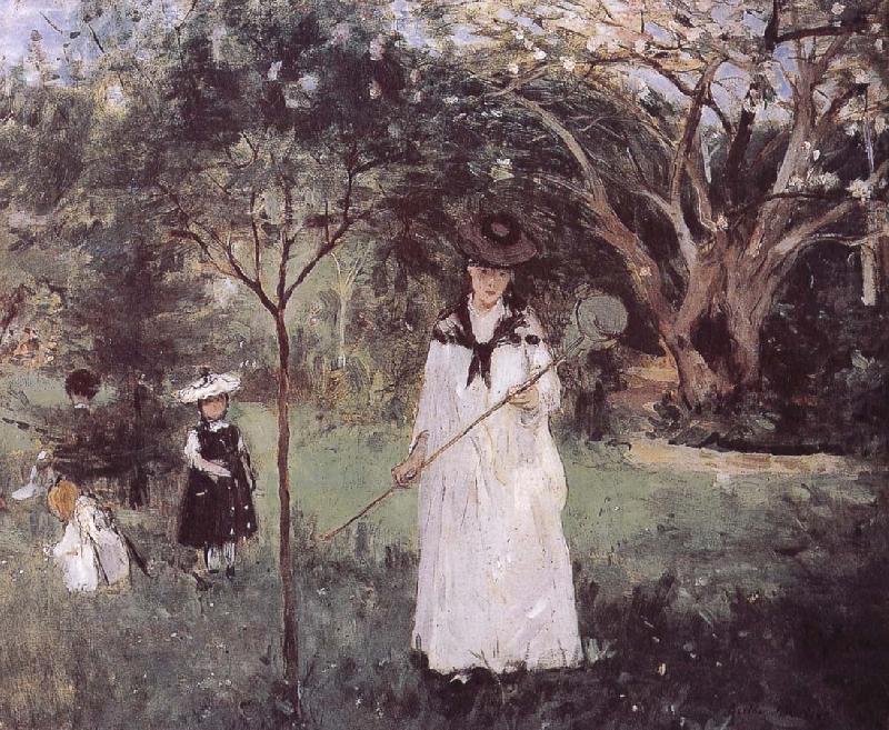 Berthe Morisot Catching the butterfly